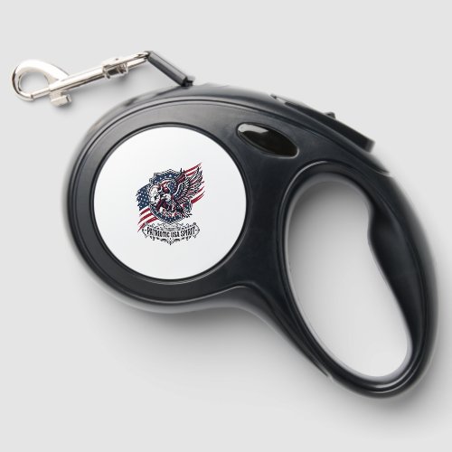 Patriotic Bison Eagle Crest Animal Hybrid Patrioti Retractable Pet Leash