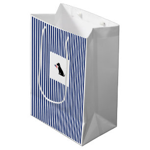 Patriotic Black Lab USA Preppy Pet Dog Fun Medium Gift Bag