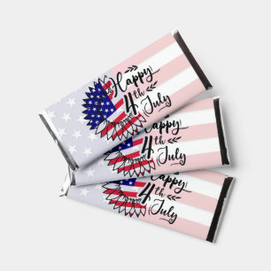 Patriotic Bloom – Happy 4th of July Hershey Bar Favors