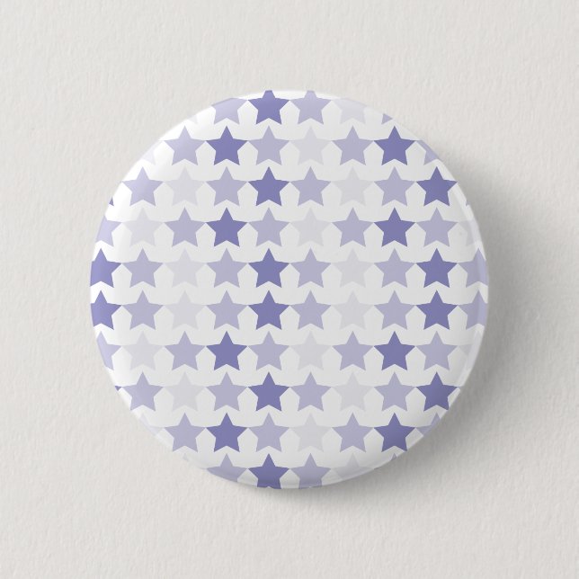 Patriotic Blue Ombre Stars Button (Front)