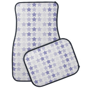 Patriotic Blue Ombre Stars Car Mat