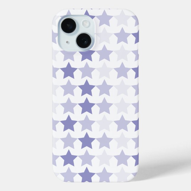 Patriotic Blue Ombre Stars Case-Mate iPhone Case (Back)