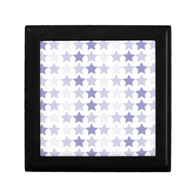 Patriotic Blue Ombre Stars Keepsake Box (Front)