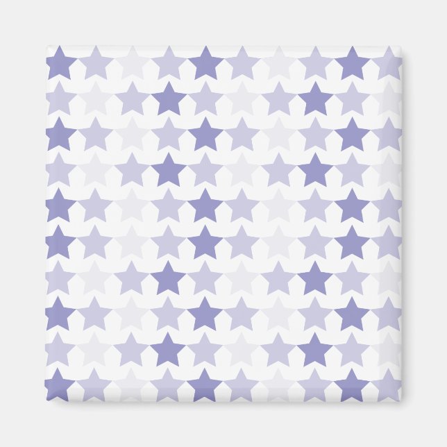 Patriotic Blue Ombre Stars Magnet (Front)