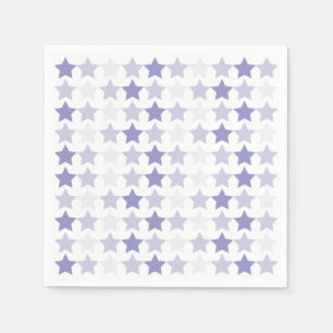 Patriotic Blue Ombre Stars Paper Napkins