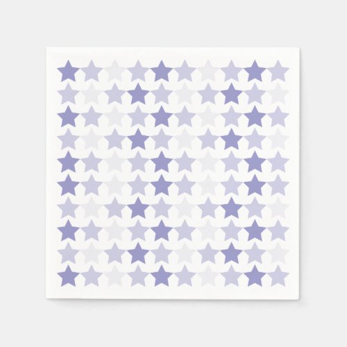 Patriotic Blue Ombre Stars Paper Napkins