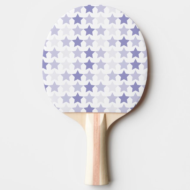 Patriotic Blue Ombre Stars Ping-Pong Paddle (Front)