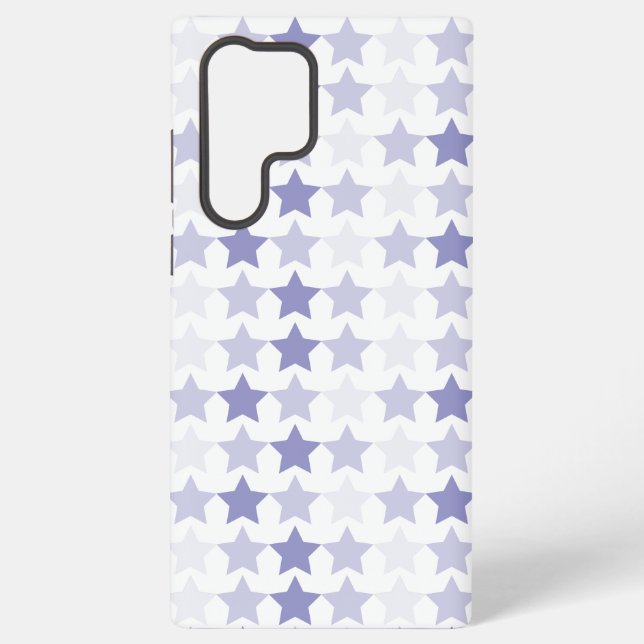 Patriotic Blue Ombre Stars Samsung Galaxy Case (Back)