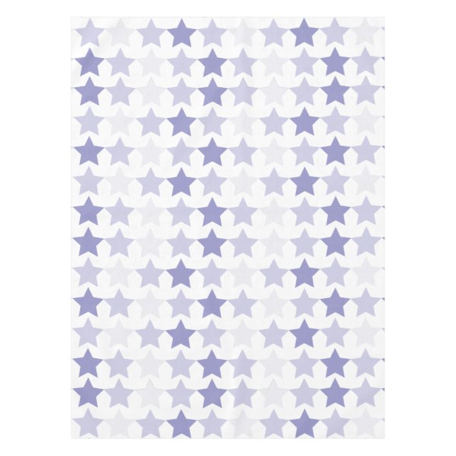 Patriotic Blue Ombre Stars Tablecloth (Front)