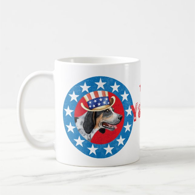 Patriotic Bluetick Coffee Mug (Left)