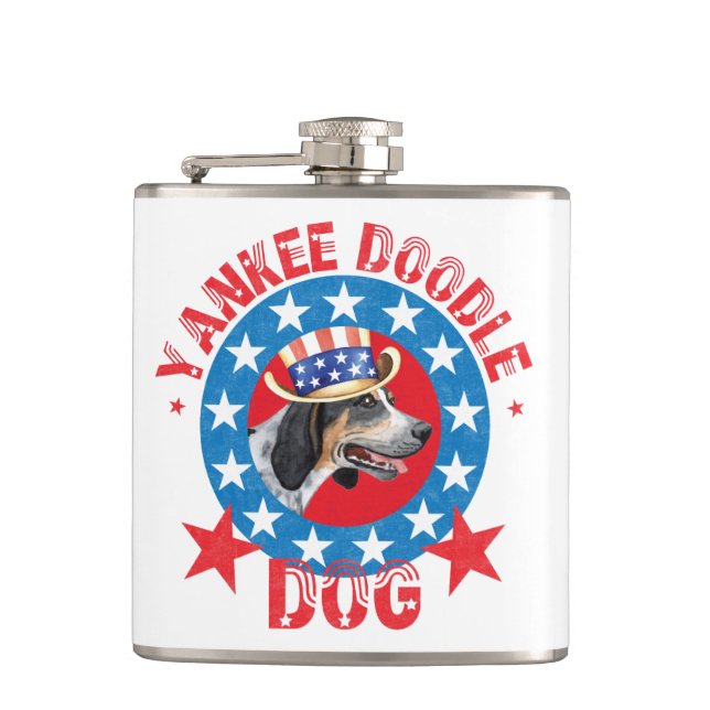 Patriotic Bluetick Flask (Front)
