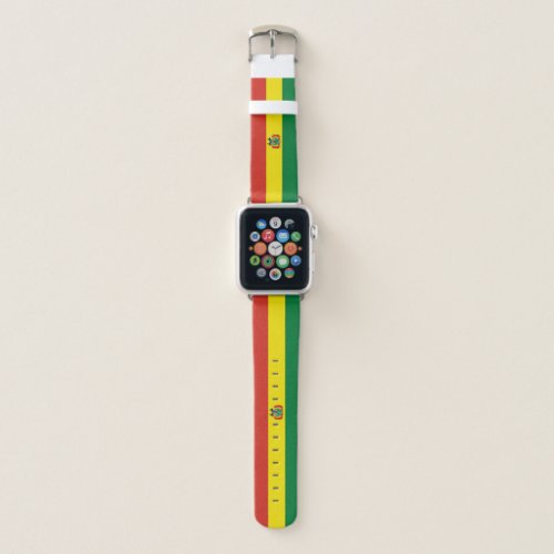 Patriotic Bolivia Flag Apple Watch Band