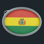 Patriotic Bolivia Flag Belt Buckle<br><div class="desc">Patriotic flag of Bolivia.</div>