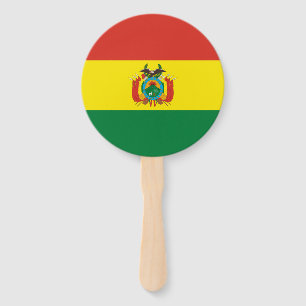 Patriotic Bolivia Flag Hand Fan