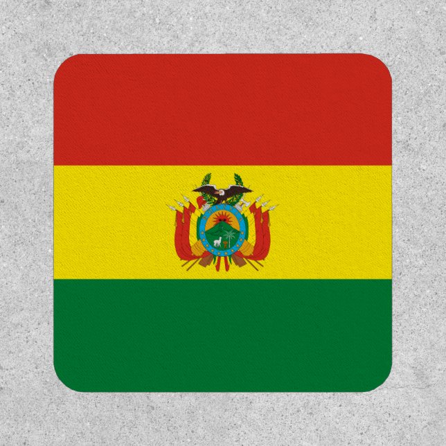 Patriotic Bolivia Flag Patch (Front)