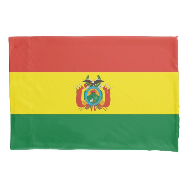 Patriotic Bolivia Flag Pillow Case (Front)