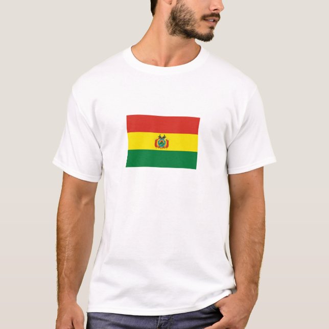 Patriotic Bolivia Flag T-Shirt (Front)