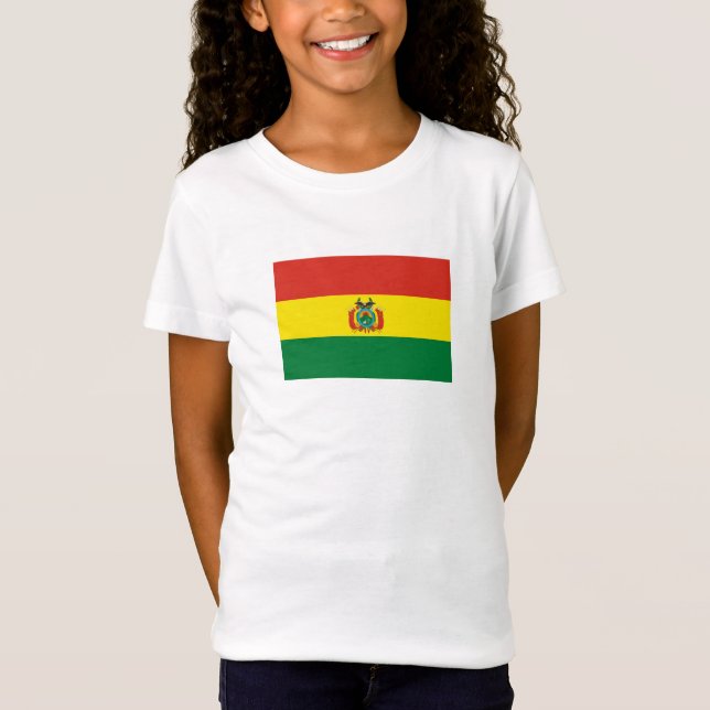 Patriotic Bolivia Flag T-Shirt (Front)