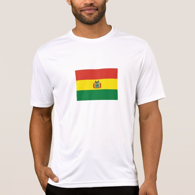 Patriotic Bolivia Flag T-Shirt (Front)