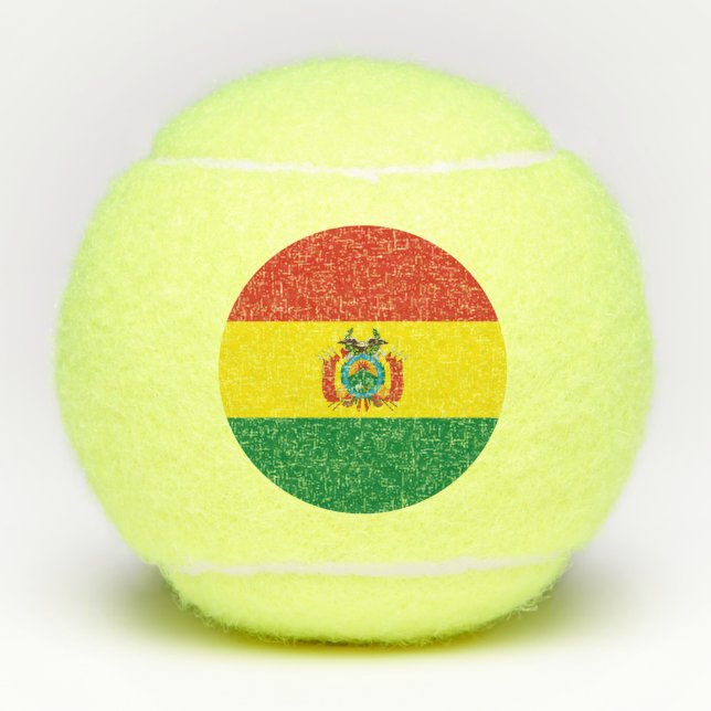 Patriotic Bolivia Flag Tennis Balls (Front)