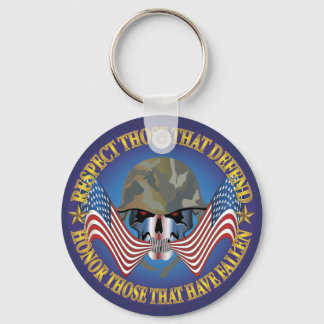 Patriotic Bones Keychain