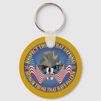 Patriotic Bones Keychain