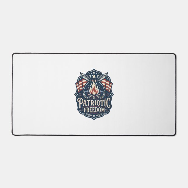 Patriotic Bonfire Night Vector Graphic Tee_1 Desk Mat (Front)