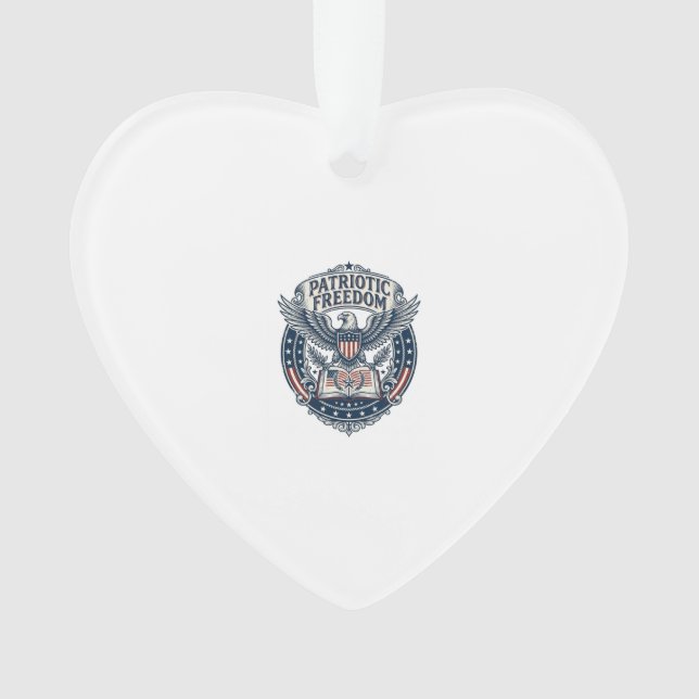 Patriotic Book Club Vector Graphic Tee (2) Ornament (Front)
