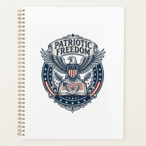 Patriotic Book Club Vector Graphic Tee (2) Planner