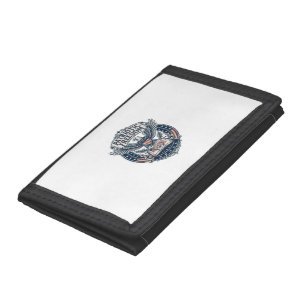 Patriotic Book Club Vector Graphic Tee (2) Trifold Wallet