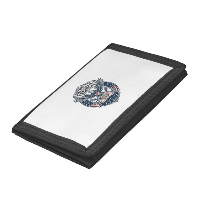 Patriotic Book Club Vector Graphic Tee (2) Trifold Wallet (Bottom)