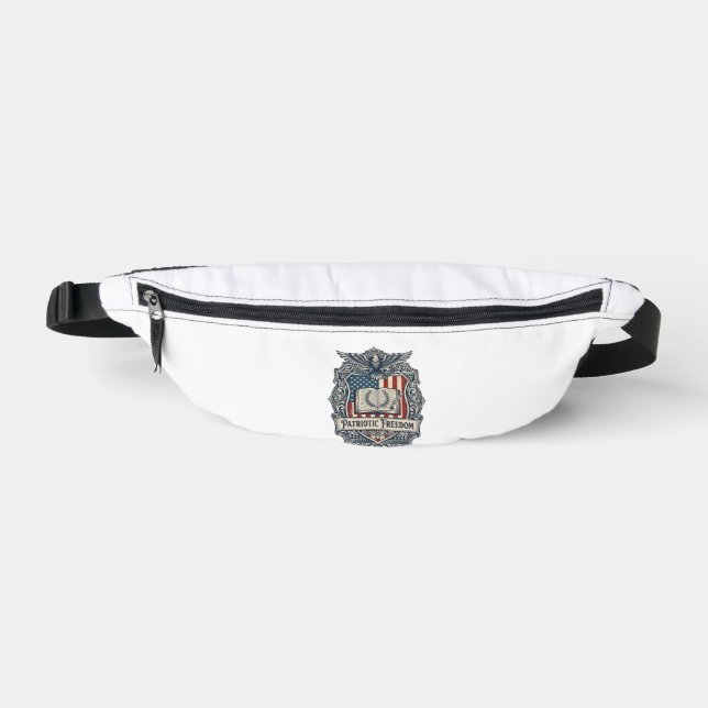 Patriotic Book Club Vector Graphic Tee Fanny Pack (Front)