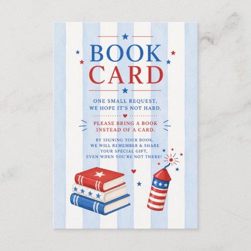 Patriotic Books for Baby Card