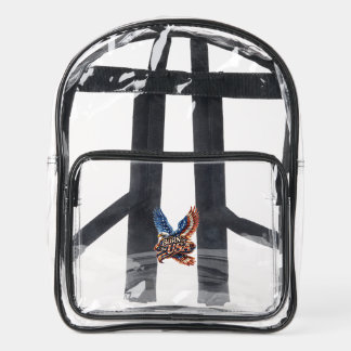 Patriotic Born in the USA Eagle Clear Backpack