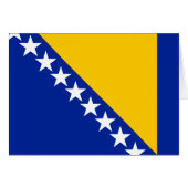 Patriotic Bosnia Herzegovina Flag (Front Horizontal)