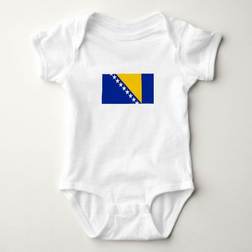 Patriotic Bosnia Herzegovina Flag Baby Bodysuit