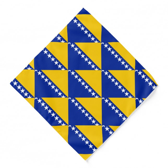 Patriotic Bosnia Herzegovina Flag Bandana (Front)