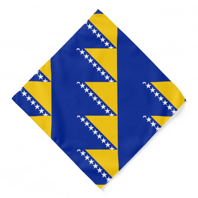 Patriotic Bosnia Herzegovina Flag Bandana (Front)