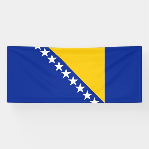 Patriotic Bosnia Herzegovina Flag Banner