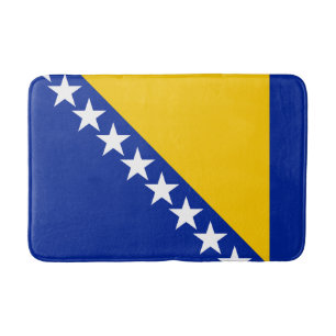 Patriotic Bosnia Herzegovina Flag Bath Mat