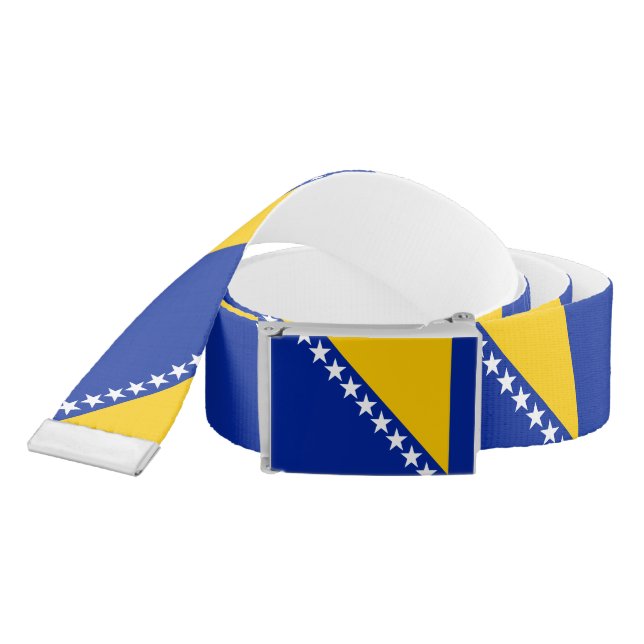 Patriotic Bosnia Herzegovina Flag Belt (Snake)