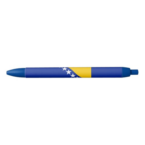 Patriotic Bosnia Herzegovina Flag Blue Ink Pen
