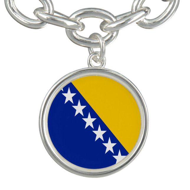 Patriotic Bosnia Herzegovina Flag Bracelet (Design)
