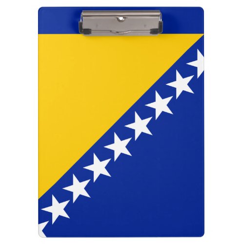 Patriotic Bosnia Herzegovina Flag Clipboard