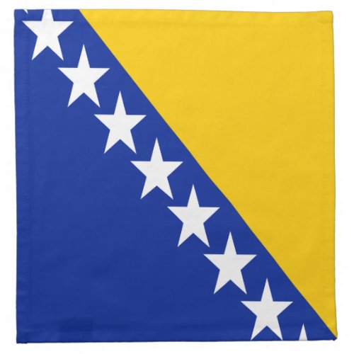 Patriotic Bosnia Herzegovina Flag Cloth Napkin