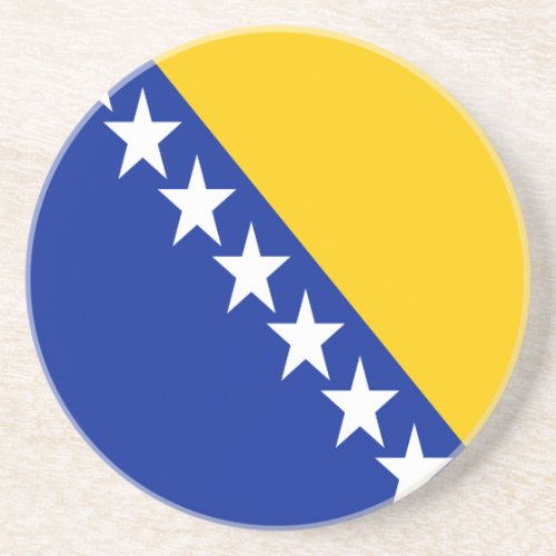 Patriotic Bosnia Herzegovina Flag Coaster