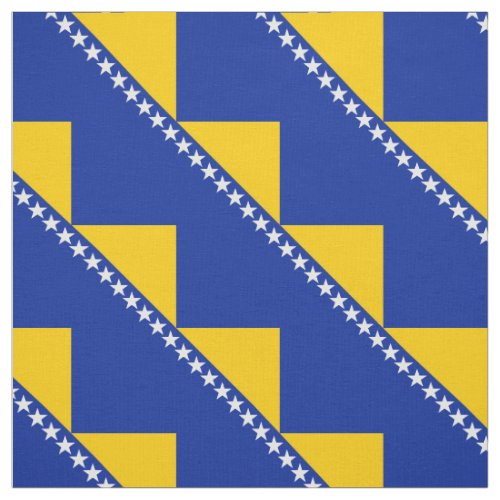 Patriotic Bosnia Herzegovina Flag Fabric