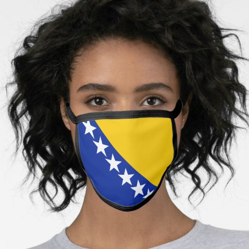Patriotic Bosnia Herzegovina Flag Face Mask