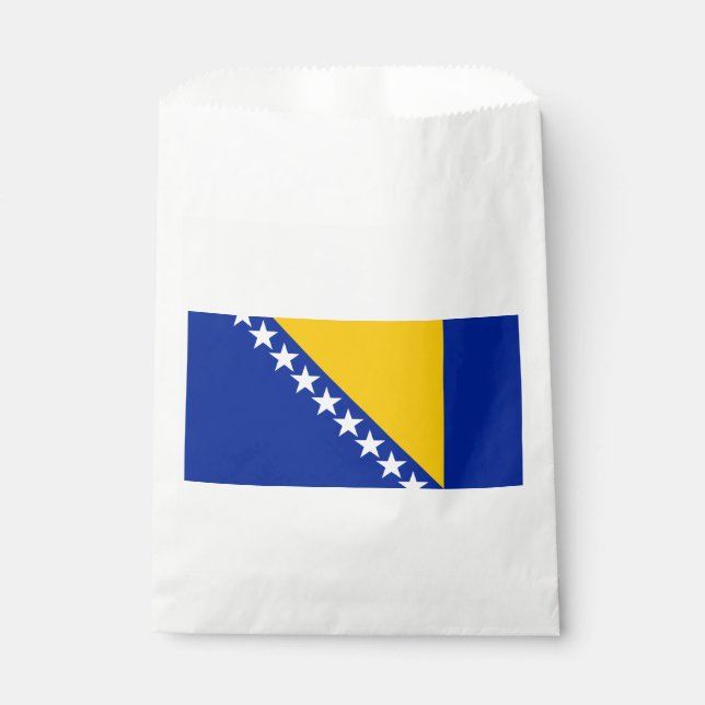 Patriotic Bosnia Herzegovina Flag Favor Bag (Front)