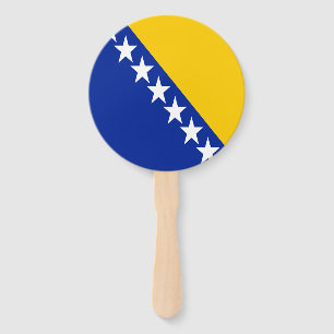 Patriotic Bosnia Herzegovina Flag Hand Fan